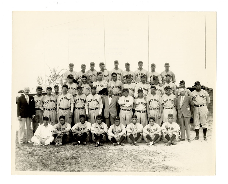 Lot Detail - 1935 Original TYPE 1 New York Yankees Team Photograph ...