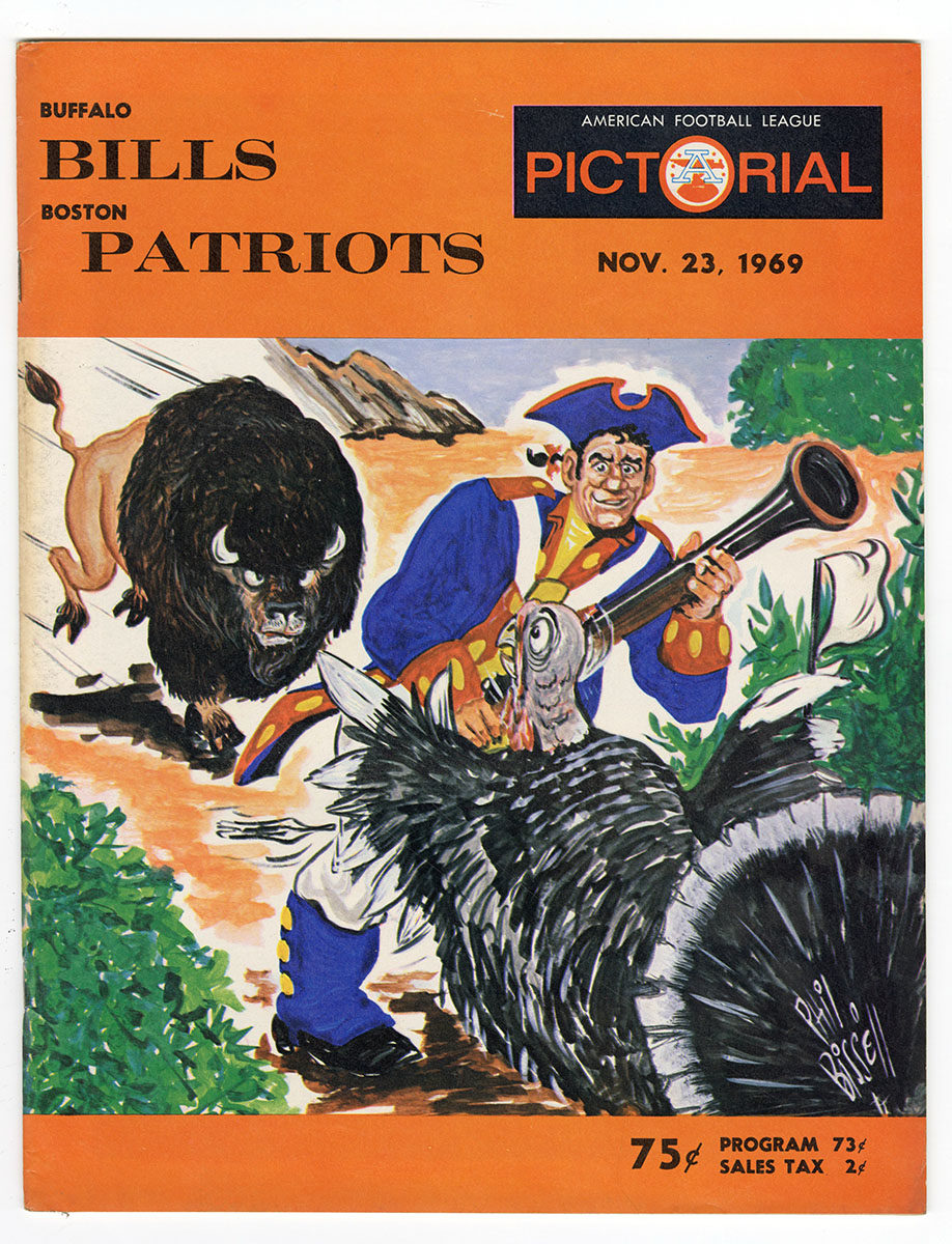 Lot Detail - 1969 Boston Patriots vs Buffalo Bills AFL Program