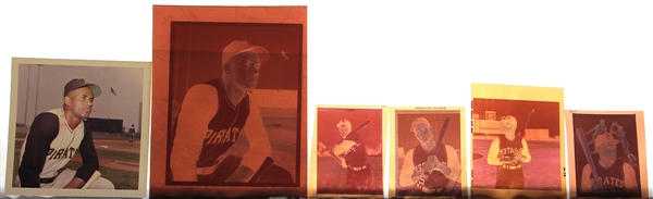 Roberto Clemente Color Photo Transparencies / Negatives (5)