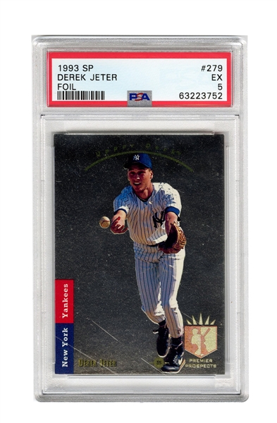 1993 SP #279 Derek Jeter Foil Rookie PSA 5