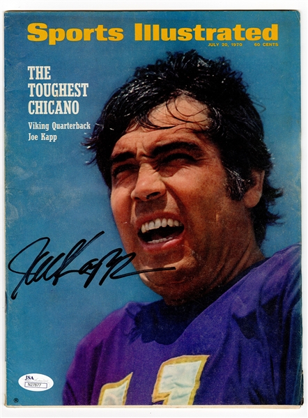 Joe Kapp Signed Sports Illustrated Cover JSA