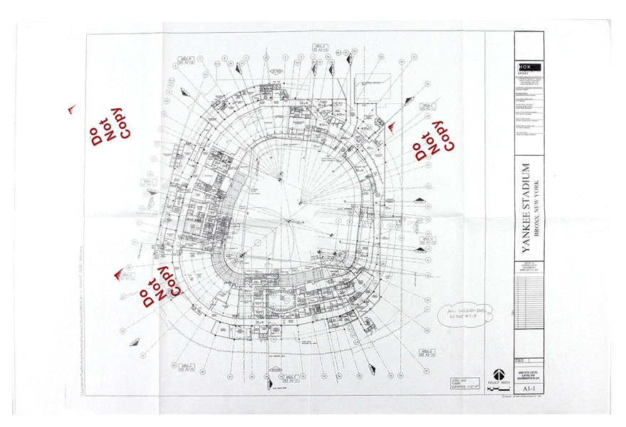 “New” Yankee Stadium Architectural Blueprint (2007)