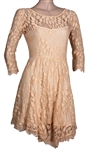 Taylor Swift Owned & Worn Peach Lace Dress