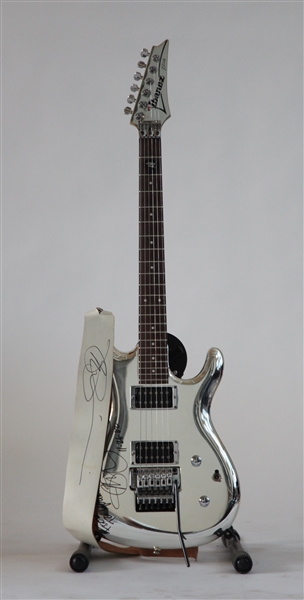 Joe Satriani Owned, Stage Played & Signed Signature Ibanez JS1 “Chrome Boy” Guitar