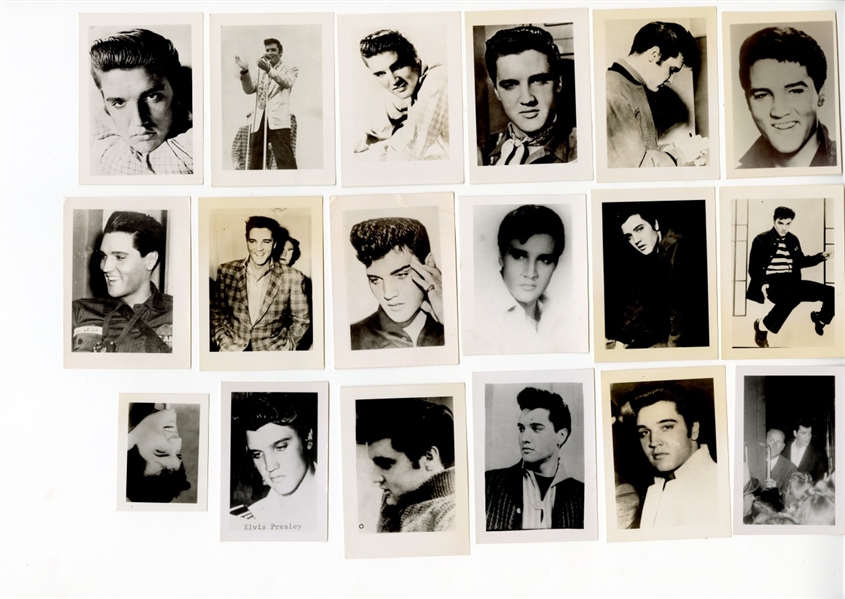 Collection of 19 Original Elvis Presley Snapshots