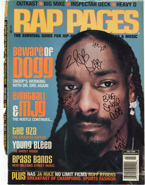 Snoop Dogg "Beware of Dogg" Signed Vintage Rap Magazine