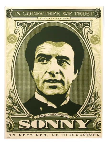 Lot Detail Shepard Fairey Limited Edition quot In Godfather We Trust