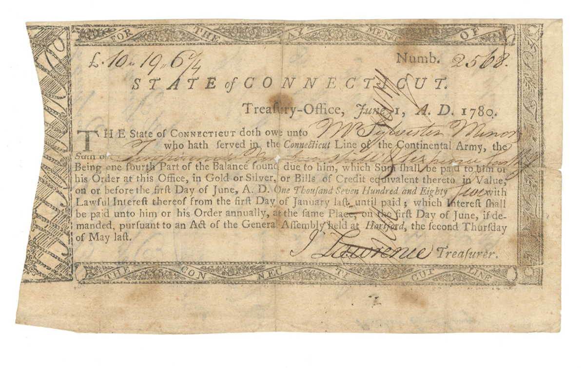 Lot Detail - John Lawrence 1780 Revolutionary War Treasurer Signed ...