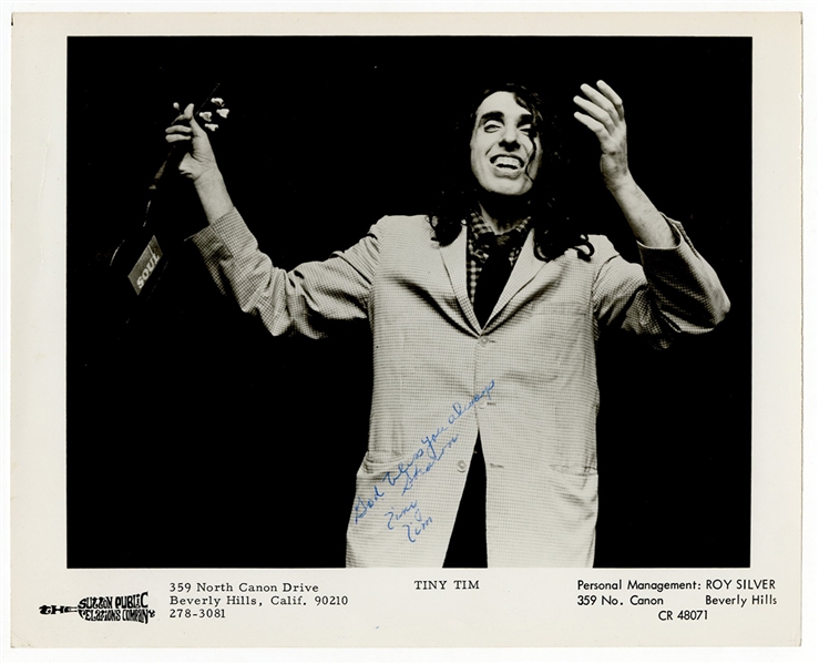 Tiny Tim Signed Photograph