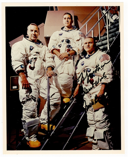 Astronaut Frank Borman Signed Apollo 8 Photograph