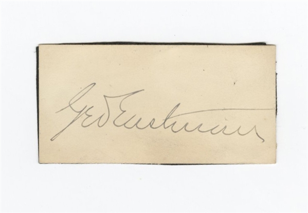 George Eastman Signed Cut