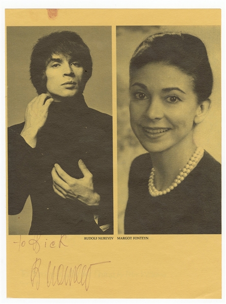 Rudolf Nureyev Signed Program