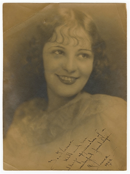 Florence Easton Signed Vintage Sepia Photograph (1923)