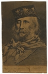 Giuseppe Garibaldi Signature Display (Kingdom of Italy 1860s)