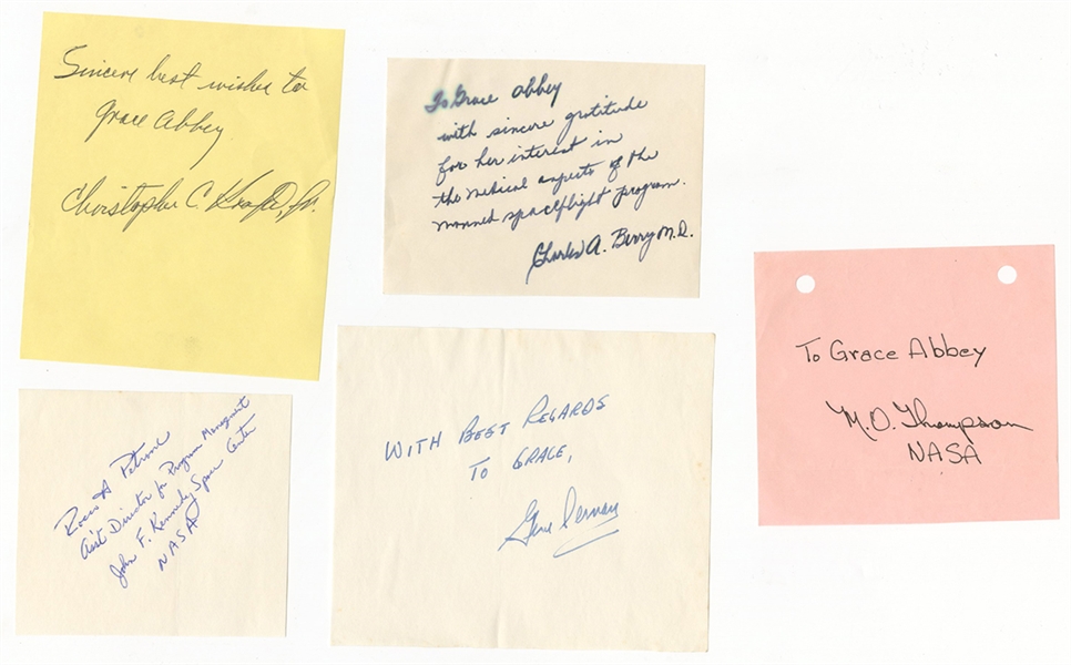 NASA Space Program Autograph Group Lot (6)