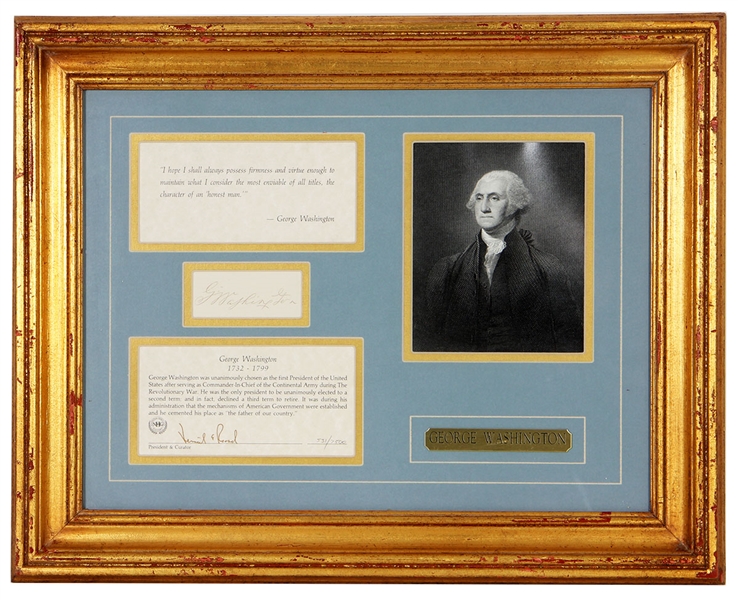 George Washington Limited Edition "Signature" Display