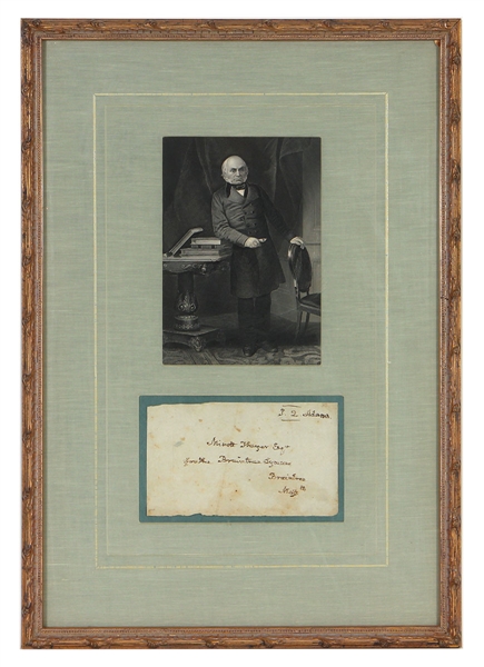 John Quincy Adams Signature Display