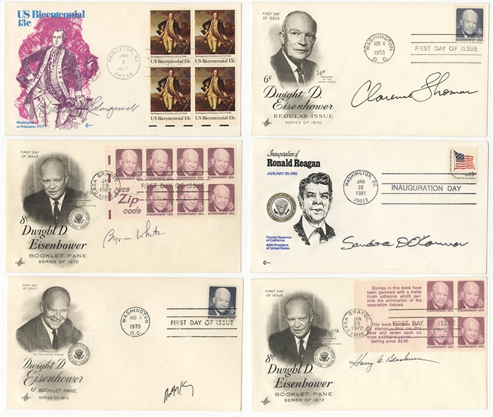 Lot of 6 Supreme Court Signed FDCs