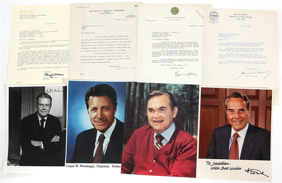 Group Lot of Political Autographs - Letters & Photographs (16)