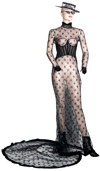 Lady Gaga Event Worn Sheer Shinsuke Mitsuoka Custom Outfit