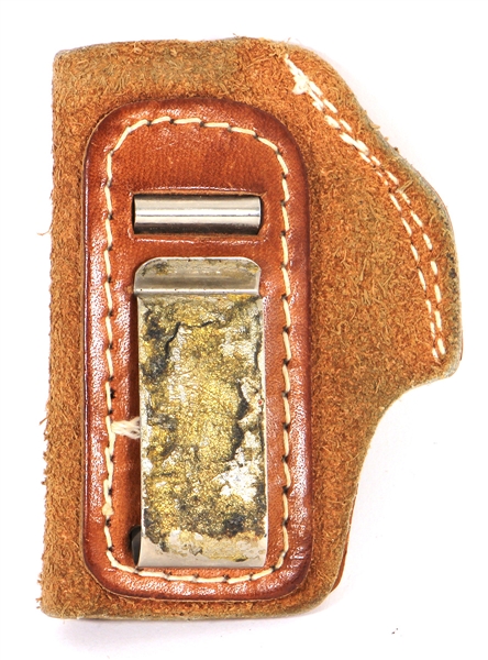 Elvis Presley Owned and Used Leather Gun Holster