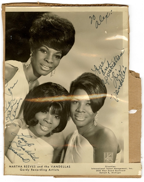 Martha Reeves and the Vandellas Signed & Inscribed Vintage Publicity Photograph