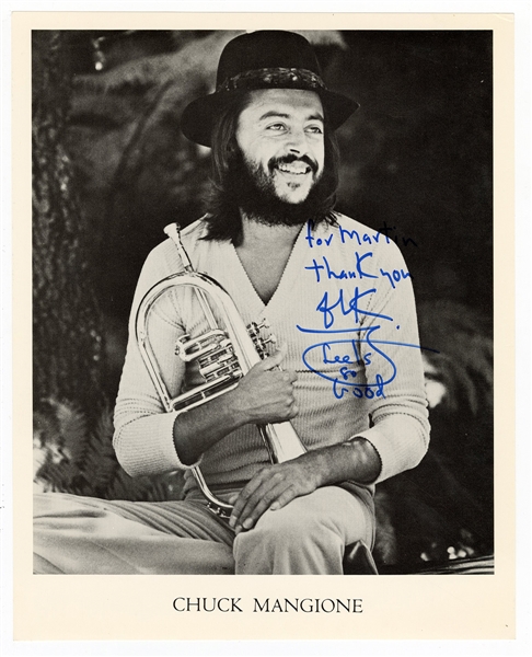 Chuck Mangione Signed & Inscribed Promotional Photograph
