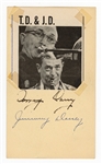 Tommy Dorsey & Jimmy Dorsey Signed Postcard