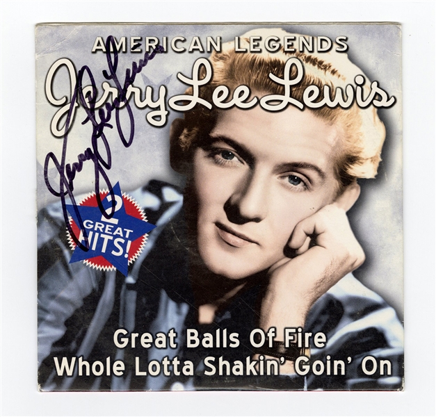 Jerry Lee Lewis Signed CD Single