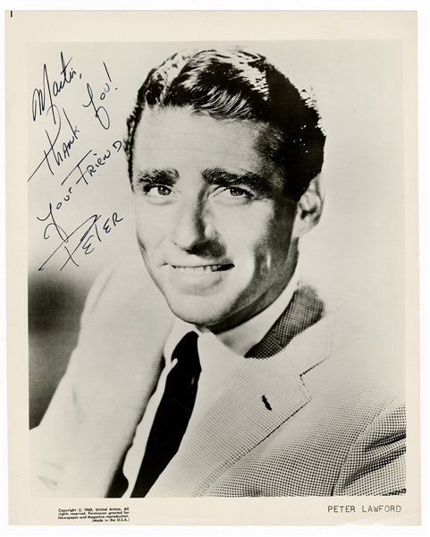 Peter Lawford Signed & Inscribed Promotional Photograph