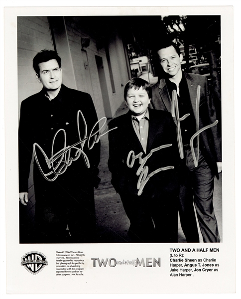 "Two and a Half Men" Cast Signed Photograph