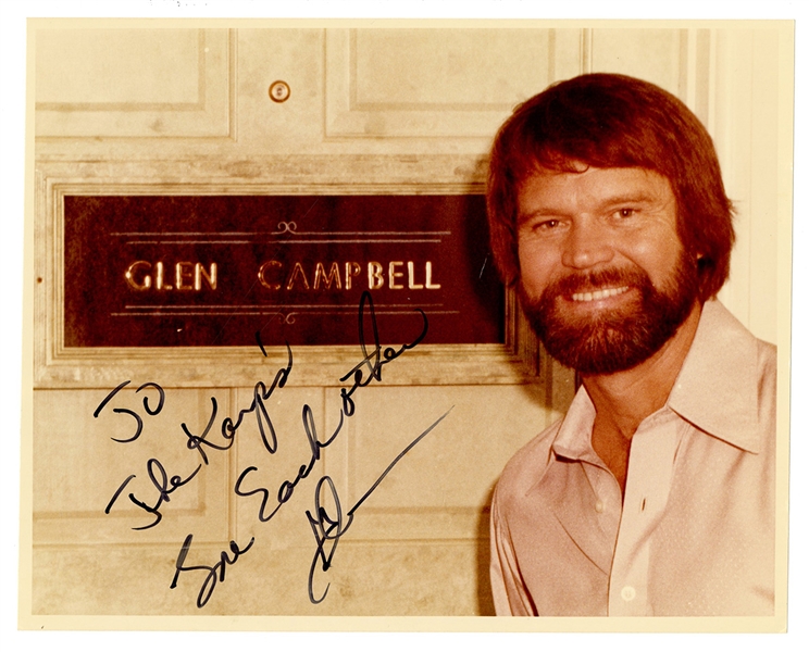 Glen Campbell Signed & Inscribed Photograph