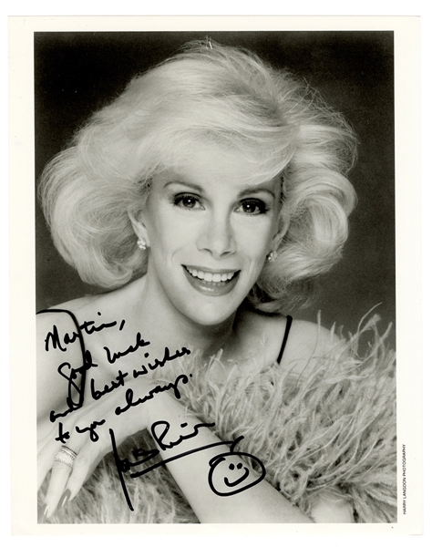 Joan Rivers Signed & Inscribed Photograph