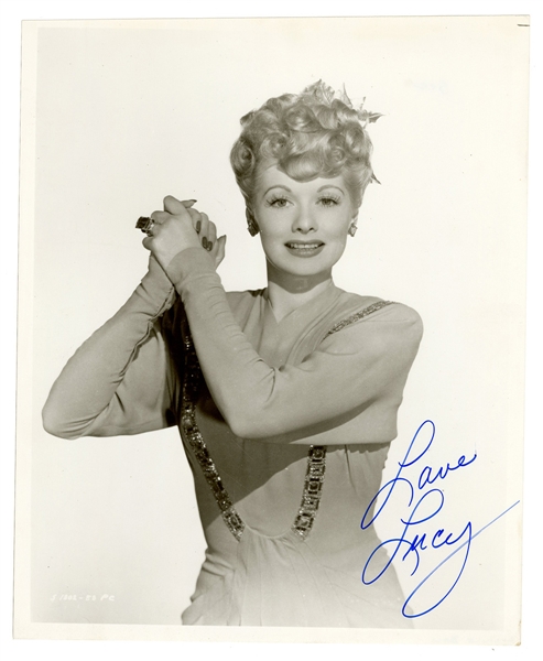 Lucille Ball Secretarial Signed Photograph