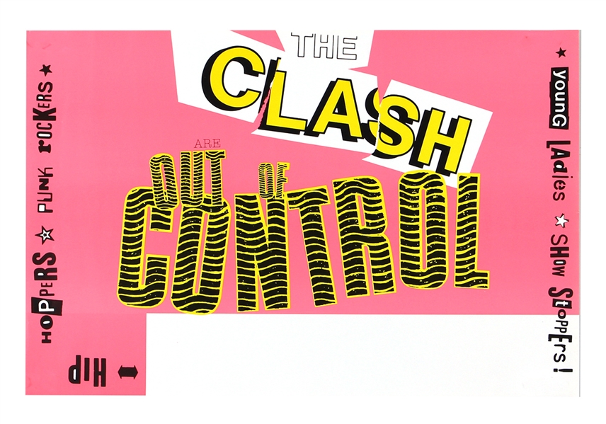The Clash Original Concert Tour Poster Blank