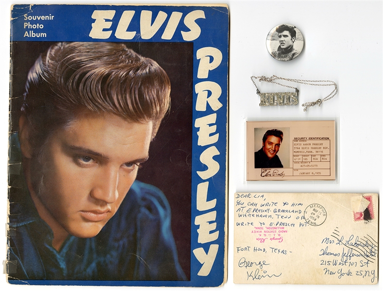Elvis Presley Original Archive with George Klein Stamped Envelope