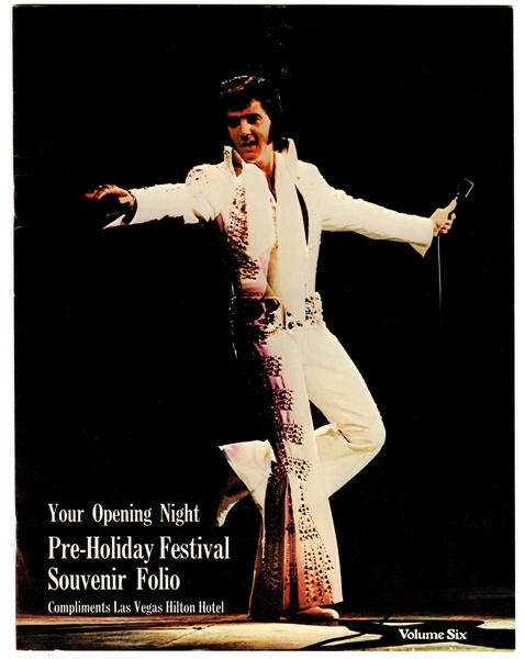 Elvis Presley Las Vegas Hilton Original Opening Night Program