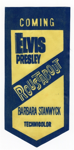 Elvis Presley Original "Roustabout" Original Gold Movie Badge