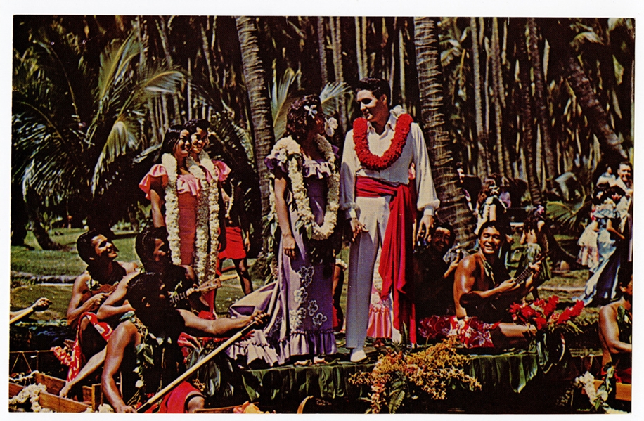 Elvis Presley Rare "Blue Hawaii" Oversized Postcard