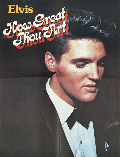 Elvis Presley Original "How Great Thou Art" Promotional Poster