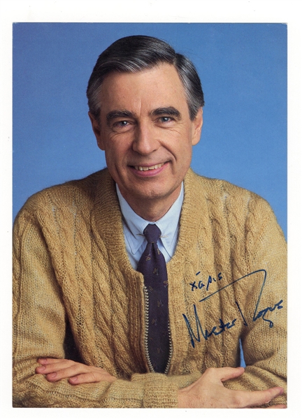 Fred Rogers “Mister Rogers” Signed Mister Rogers’ Neighborhood Promotional Photograph