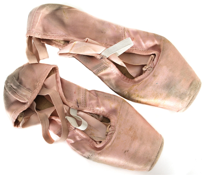 Britney Spears Owned and Worn Childhood Ballerina Slippers