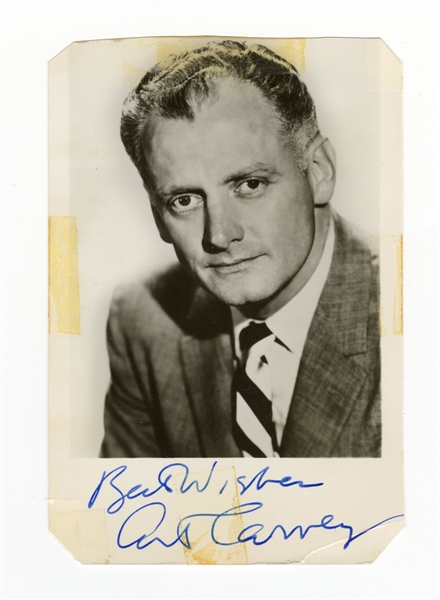 Art Carney Signed & Inscribed Photograph