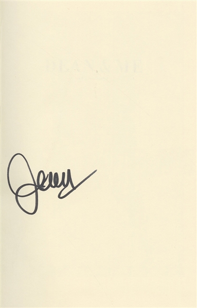 Jerry Lewis Signed “Dean & Me” (A Love Story) Book