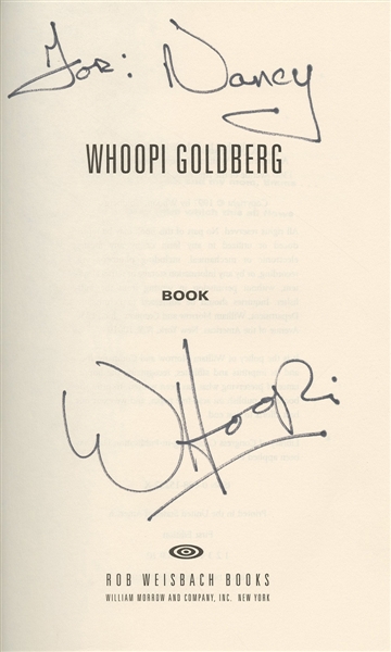 Whoopi Goldberg Signed Book – Titled “Book”
