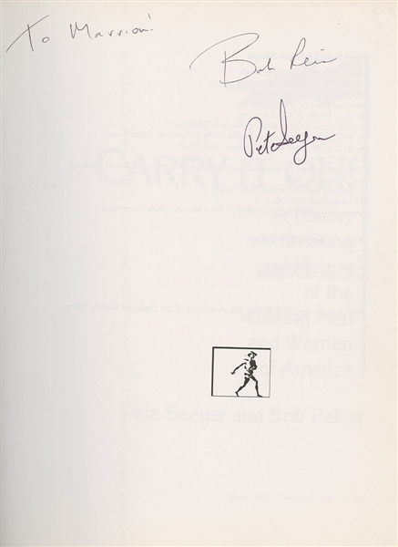Pete Seeger Signed Book “Carry It On!”