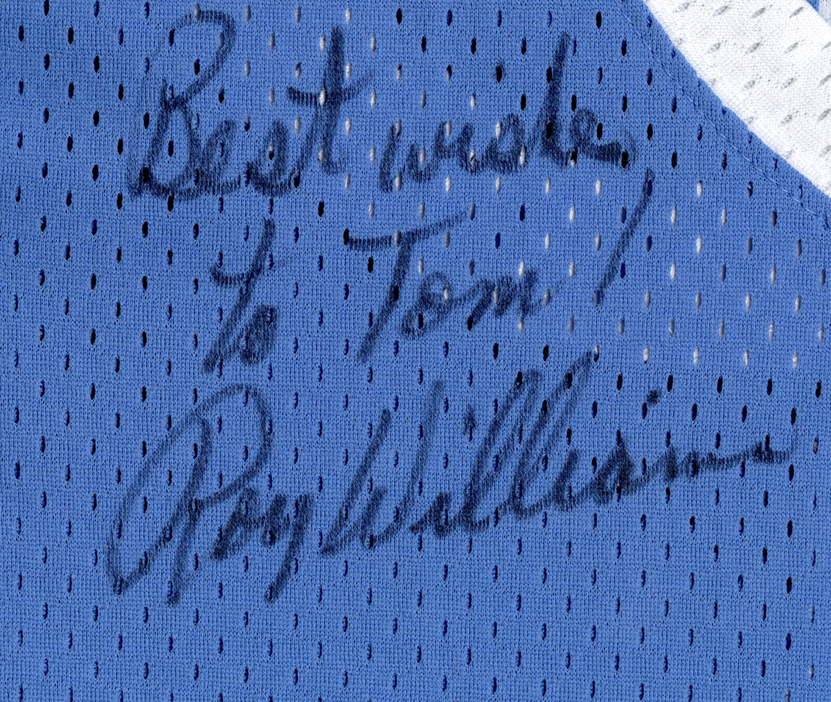 Upper Deck Michael Jordan Carolina Blue North Carolina Tar Heels  Autographed Jersey with Embroidered Stats - Limited