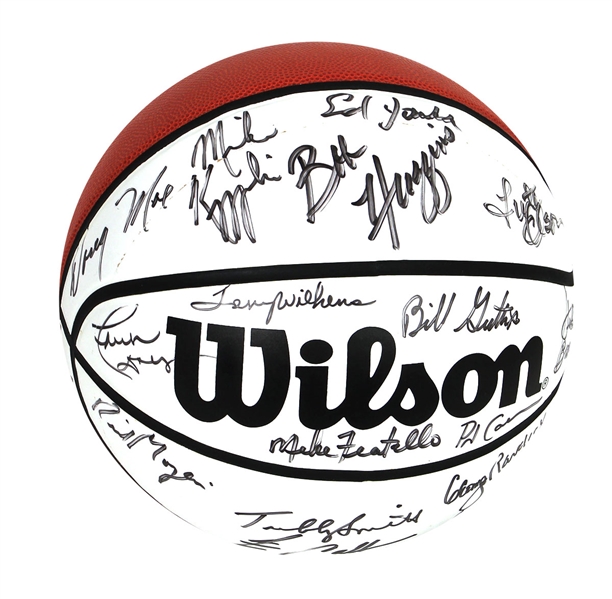 Michael Jordan Senior Flight School Coaches Signed Basketball and Photograph