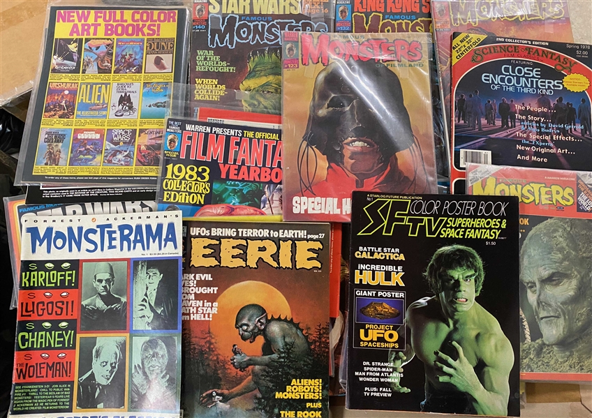 Lot Detail - A Lot of 26 Horror & Star Wars Magazine Collection