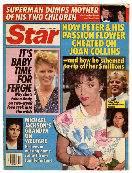 Michael Jackson Owned Original 1987 Star Newspaper